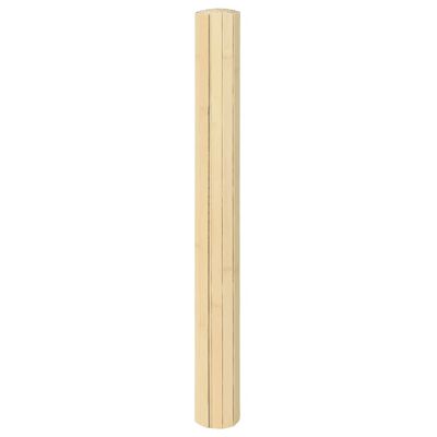 vidaXL paklājs, taisnstūra forma, dabīga krāsa, 60x500 cm, bambuss