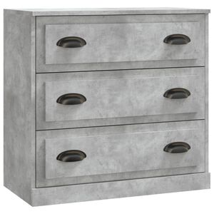 vidaXL kumode, betona pelēka, 70x35,5x67,5 cm, inženierijas koks