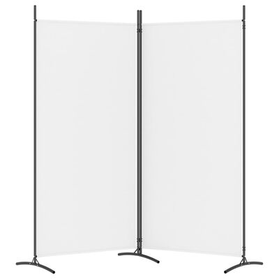 vidaXL 2-paneļu istabas aizslietnis, 175x180 cm, balts audums