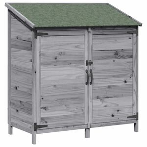 vidaXL Dārza &scaron;ķūņi Pelēka 106,5 x 56 x 113,5 cm Masīvs egle koks