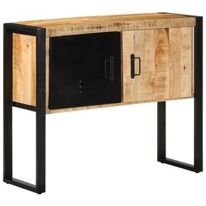 vidaXL konsoles skapis, 90x35x75 cm, neapstrādāts mango koks