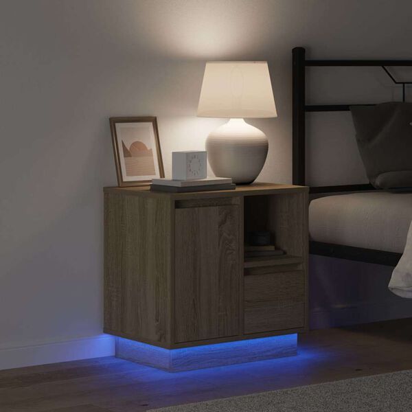 vidaXL Nakts skapītis ar atvilktni Sonoma ozols 50 x 34,5 x 50 cm.