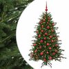 vidaXL Mākslīgā Ziemassvētku egle ar bumbiņu 120 cm 150 LED