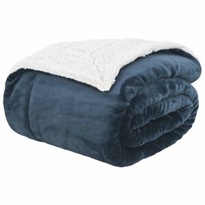 vidaXL Mest segu Tums zils 130 x 150 cm 1 kg Flīss