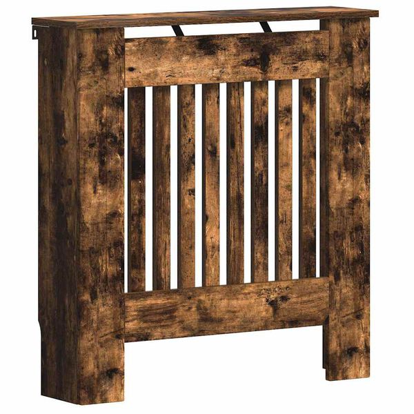 vidaXL Radiatora Vāks Dūmaka ozols 78 x 19 x 81,5 cm Inženierijas koks