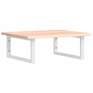 vidaXL izlietnes plaukts, stiprināms pie sienas, tērauds, ozola koks