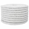 vidaXL Kokvilnas virve 20 mm 25 m Balts 100% kokvilna