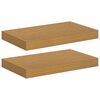 vidaXL Sienas plaukts 2 pcs Bē&scaron;a 40 x 23,5 x 4 cm Inženierijas koks