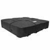 vidaXL Kokgriezuma lietussarga pamatne Melna 86 x 86 x 19 cm