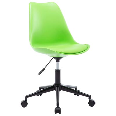 vidaXL grozāmi virtuves krēsli, 2 gab., zaļa mākslīgā āda
