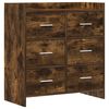 vidaXL Puse Kūpināts ozols 75 x 33 x 80 cm Inženierijas koks