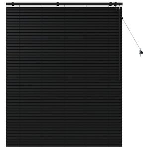 vidaXL Venēcijas žalūzija Melns 130 x 160 cm 35 mm