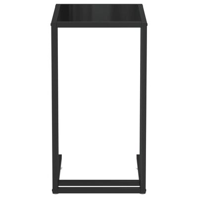 vidaXL datorgaldiņš, 50x35x65 cm, melns rūdīts stikls