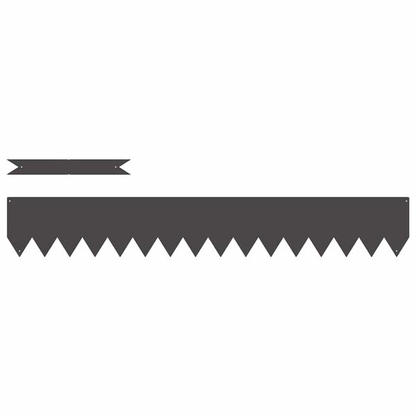 vidaXL Zāliena Apmale 50 pcs Melna 100 x 0.05 x 20 cm