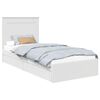 vidaXL Glabā&scaron;anas gulta Balts 90 x 190 cm Inženierijas koks