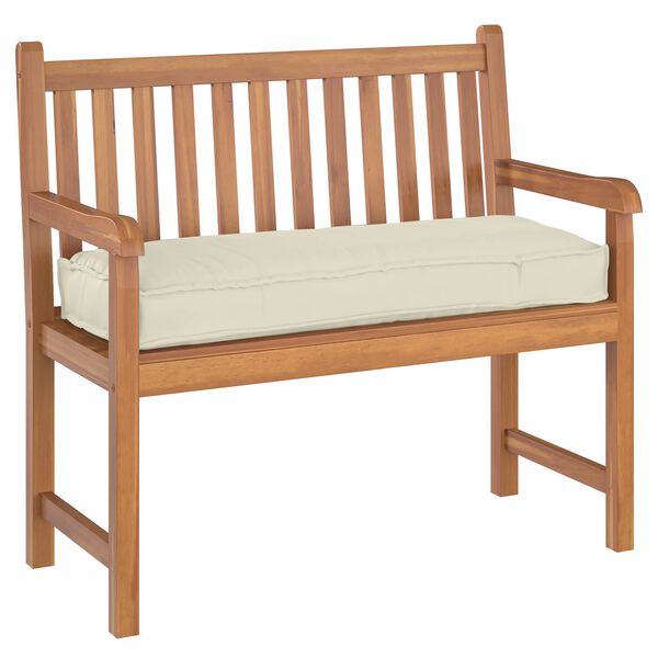 vidaXL Spilvens Krēmkrāsa 110 x 40 x 8 cm Oksforda audums