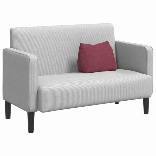 vidaXL Atpakaļ spilvens Vīna sarkans 45 x 20 x 35 cm audums