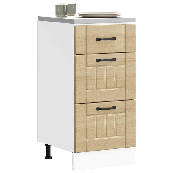 vidaXL virtuves apak&scaron;ējai skapītis, Lucca, ozolkoka krāsa