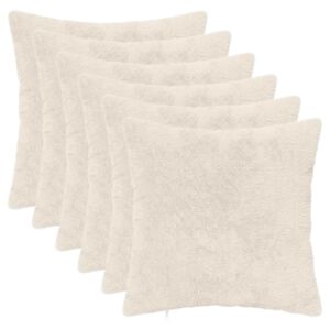 vidaXL Spilvenu pārvalks 6 gab. HEERLEN Balts 30 x 30 cm