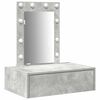 vidaXL Dressing galds Pelēka 60 x 40 x 70 cm Inženierijas koks