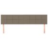 vidaXL gultas galvgaļi, 2 gab., 90x5x78/88 cm, pelēkbrūns audums