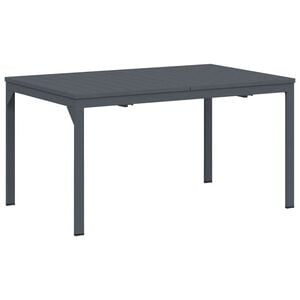 vidaXL Āra vakariņu galds Salokāms Antracīts 210 x 90 x 73 cm Tērauds