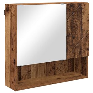 vidaXL Spoguļu skapis Vecs koks 59 x 17 x 55 cm Inženierijas koks