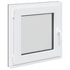 vidaXL Pagraba logs RISOR 50 x 50 cm PVC un stikls Antracīta