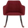 vidaXL &scaron;ūpuļkrēsls, vīnsarkans samts