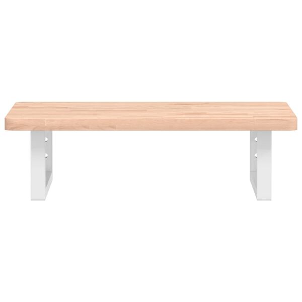 vidaXL izlietnes plaukts, stiprināms pie sienas, tērauds, dižskābardis