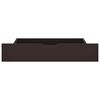 vidaXL gultas rāmis ar 4 atvilktnēm, tum&scaron;i brūns, 140x200 cm, priede