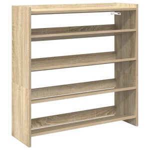 vidaXL apavu plaukts ozola krāsa 80x25x81 cm inženierijas koks