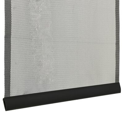 vidaXL kukaiņu siets durvīm, piecdaļīgs, melns, 120x240 cm
