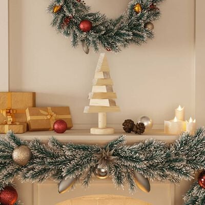 vidaXL koka Ziemassvētku eglītes dekorēšanai, 2 gb., priedes masīvkoks