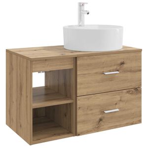 vidaXL Vannas istabas mēbeļu komplekts 2 gab. Artisan Ozols