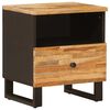 vidaXL Gultas skapis Brūna 40 x 33 x 46 cm Cieta mango koksne