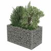 vidaXL gabions, augstā puķu kaste, cinkots tērauds, 90x50x50 cm