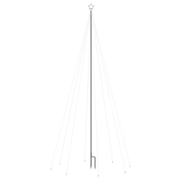 vidaXL LED Ziemassvētku eglīte iekštelpām āra 576 LED zila 3,6 m