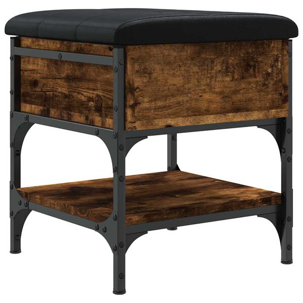 vidaXL apavu skapītis, koka krāsa, 42x42x45 cm, inženierijas koks