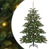 vidaXL Mākslīgā Saliekamā Ziemassvētku Egle Zaļa 150 cm PVC un tērauds