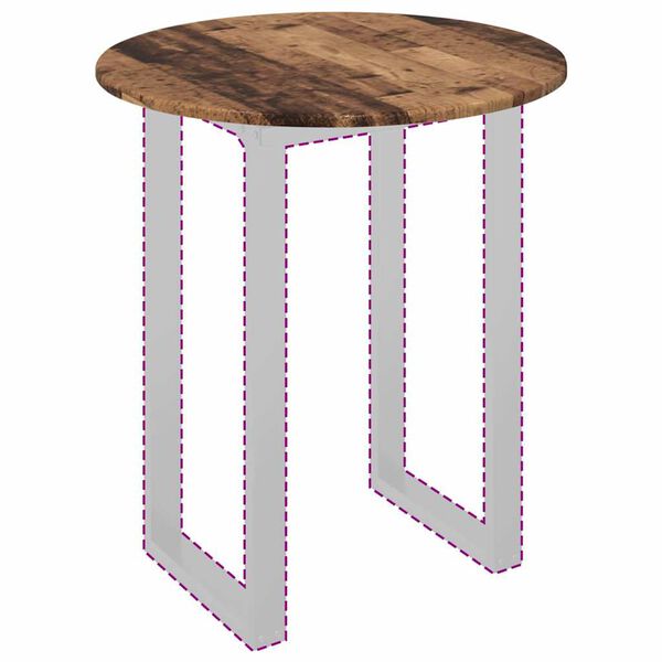 vidaXL Galda virsma Vecs koks 60 x 60 x 1,5 cm Inženierijas koks