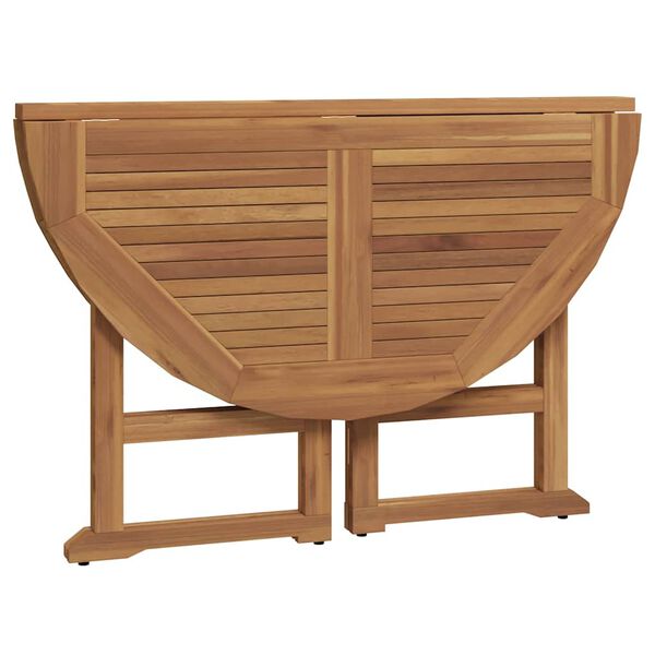 vidaXL 5-daļīgs dārza mēbeļu komplekts, saliekams, masīvs tīkkoks