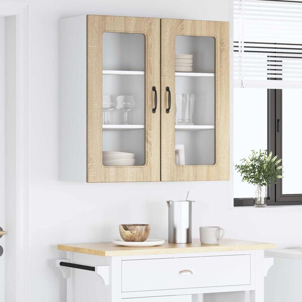 vidaXL Virtuves Skapis Kalmar 2 pcs Sonoma ozols 40 x 31 x 80 cm
