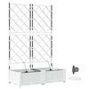 vidaXL Dārza stādītājs 2 gab. Balts 80 x 40 x 126 cm PP