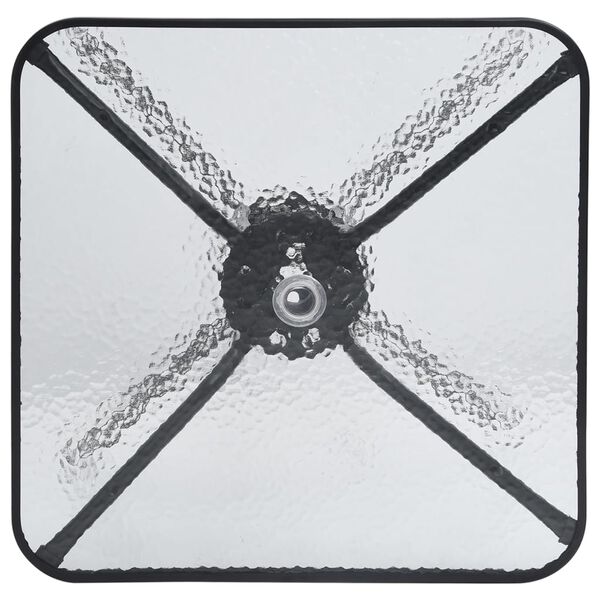 vidaXL 3-daļīgs dārza mēbeļu komplekts, melns