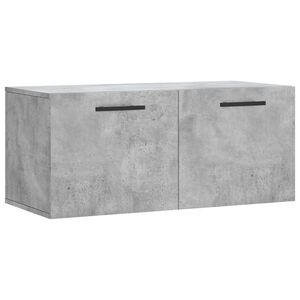 vidaXL sienas skapītis, betona pelēks, 80x36,5x35cm, inženierijas koks