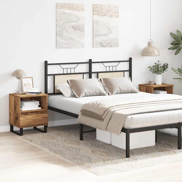 vidaXL naktsskapīši 2 gab. veca koka 40x35x50 cm inženierijas koks