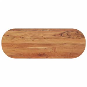 vidaXL galda virsma, 110x40x2,5 cm, ovāla, akācijas masīvkoks