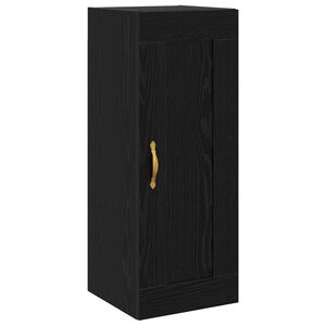 vidaXL Sienas skapis Melns ozols 34,5 x 34 x 90 cm Inženierijas koks
