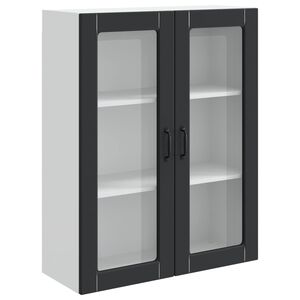 vidaXL Trauku ma&scaron;īnas panelis Kalmar Melna 80 x 31 x 100 cm